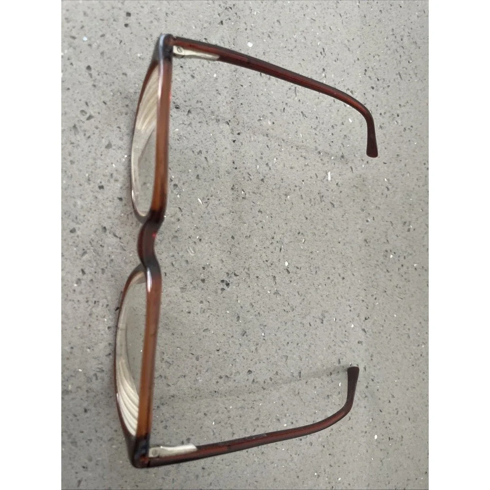 VTG ROMCO 4 1/2 - 5 3/4 Brown Unisex Square Full Rim Eyeglasses FRAMES ONLY